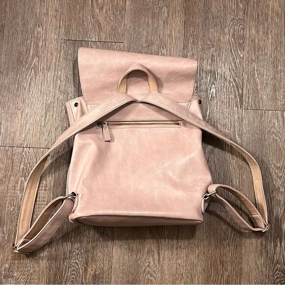 Joy Susan Vegan Leather Mini Backpack Dusty Pink Floral Lining Boho | OS main image 4